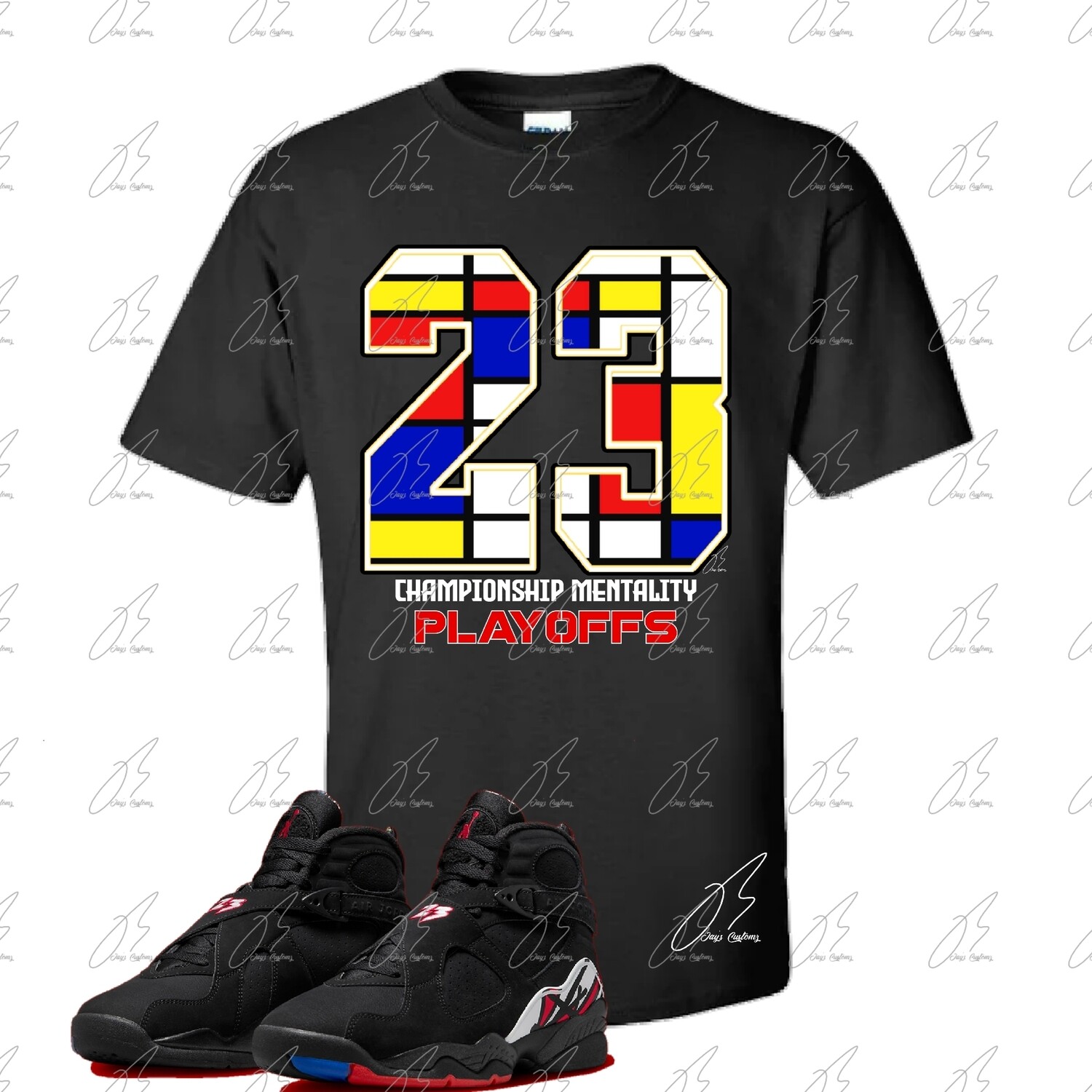 Jordan 8 Playoffs Matching T-Shirt,23 Graphic Tee