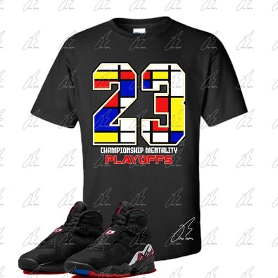 Jordan 8 Playoffs Matching T-Shirt,23 Graphic Tee