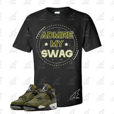 Jordan 4 Olive Green Matching T-Shirt,Swag Graphic Tee