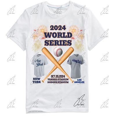 2024 World Series Shirt,New York Yankees Vs. Los Angeles Dodgers,Graphic Tee