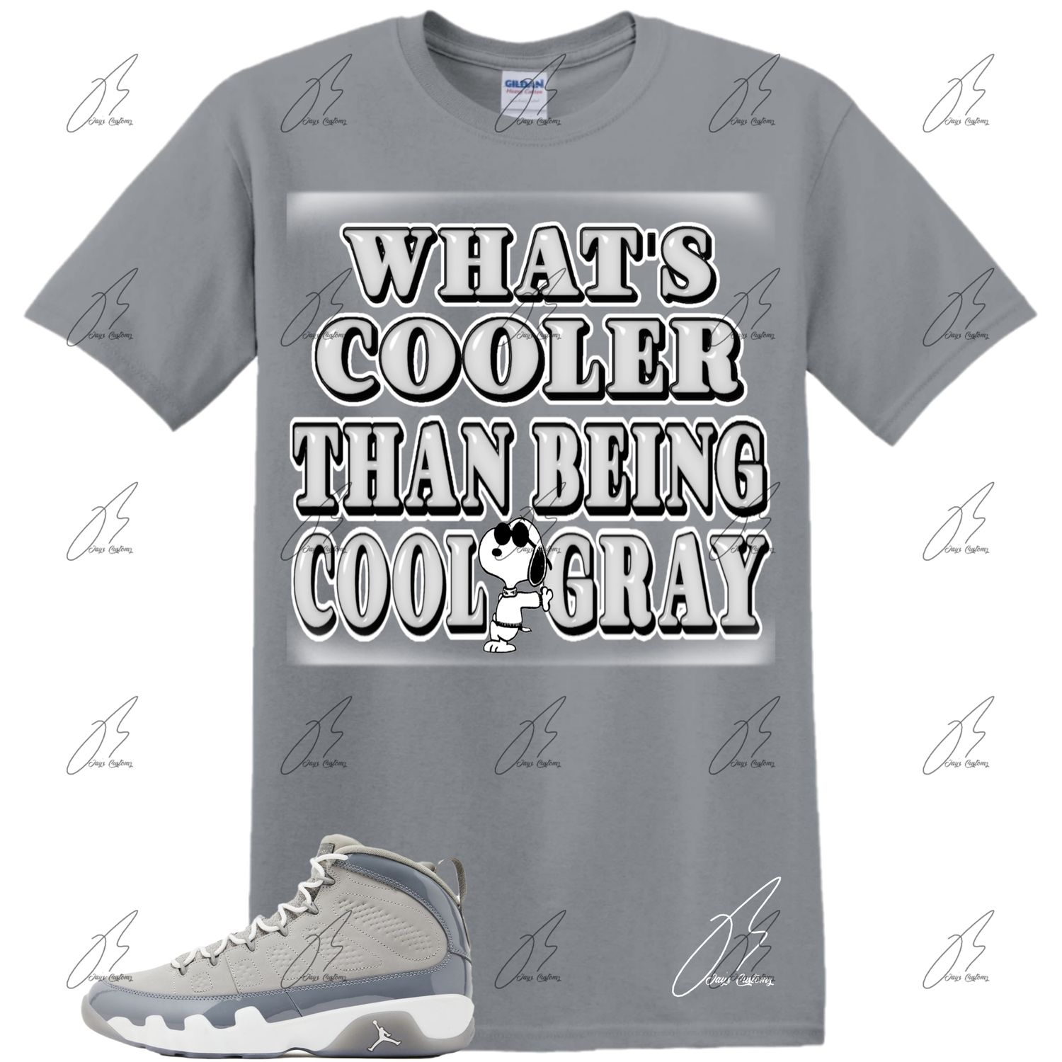 Jordan 9 Cool Grey Matching T-Shirt, What&#39;s Cooler Sneaker Graphic Tee