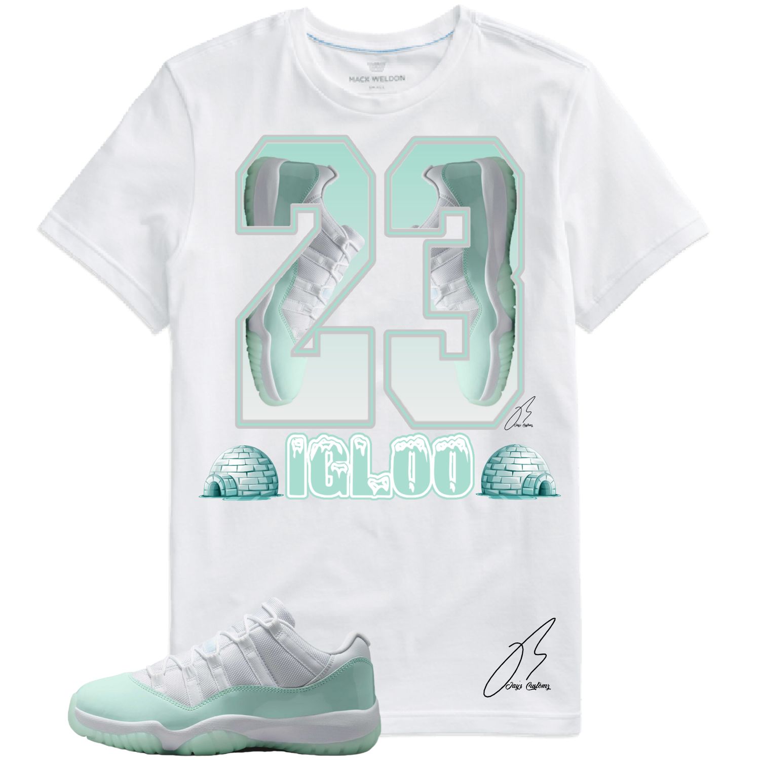 Jordan 11 Igloo Matching T-Shirt, Sneaker Graphic Tee