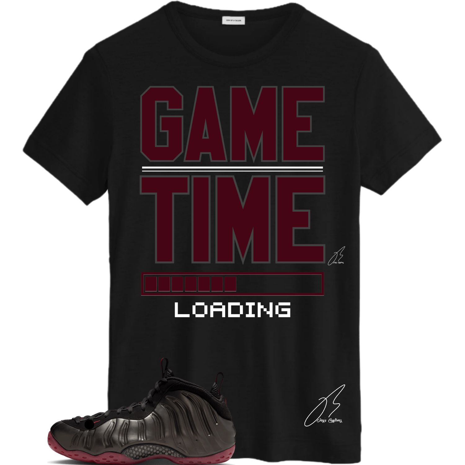 Air Foamposite One Cough Drop Matching T-Shirt, Gametime Sneaker Graphic Tee