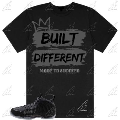 Air Foamposite One Carbon Fiber Matching T-Shirt, Built Different Sneaker Graphic Tee