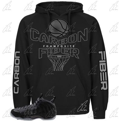 Air Foamposite One Carbon Fiber Matching Hoodie, Foam Sneaker Graphic Tee