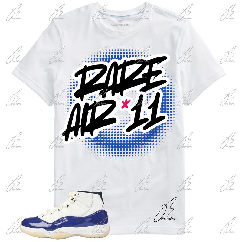 Jordan 11 Rare Air Matching T-Shirt, Graffiti Sneaker Graphic Tee