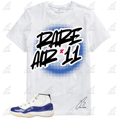 Jordan 11 Rare Air Matching T-Shirt, Graffiti Sneaker Graphic Tee