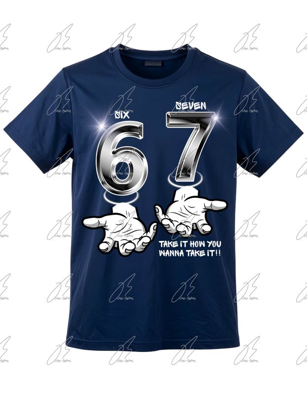 67 Custom T-Shirt, Viral Graphic Tee, Multiple Colorways