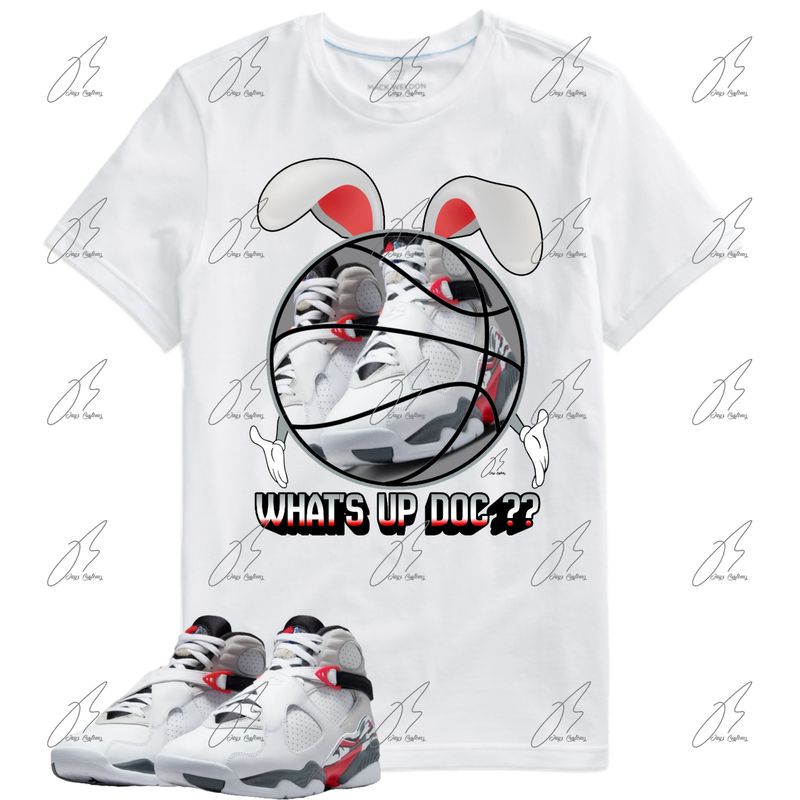 Jordan 8 Bugs Bunny Matching T-Shirt, Built Different Sneaker Graphic Tee