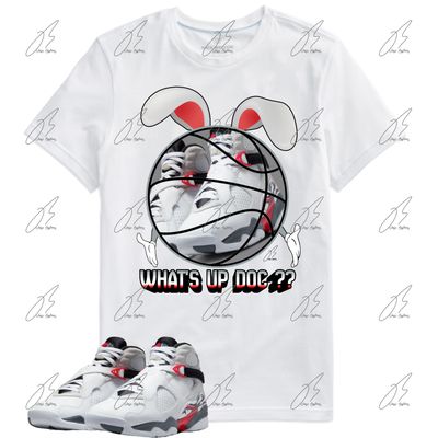 Jordan 8 Bugs Bunny Matching T-Shirt, Built Different Sneaker Graphic Tee