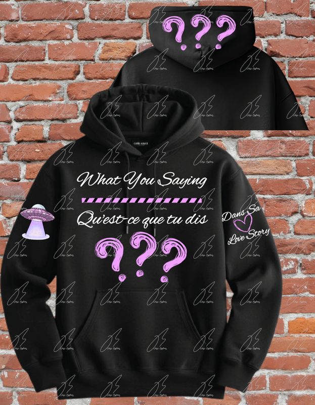 What You Saying Custom Hoodie, Viral Graphic Tee, Hip Hop Tee