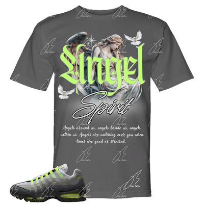 Air Max 95 Neon Green Matching T-Shirt, Angel Sneaker Graphic Tee