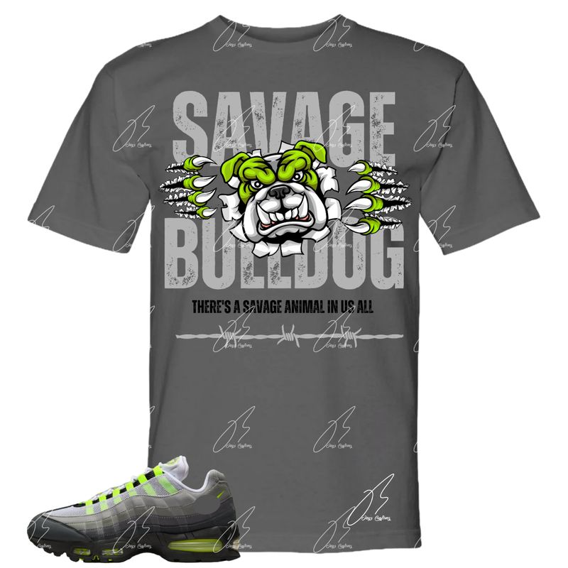 Air Max 95 Neon Green Matching T-Shirt, Savage Sneaker Graphic Tee