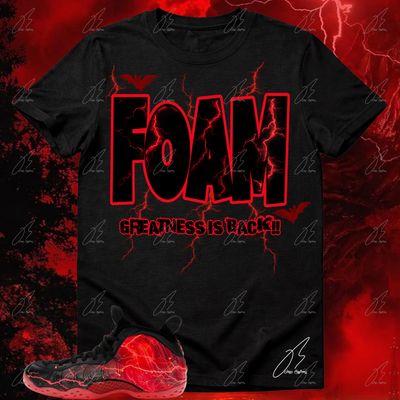 Air Foamposite One Stranger Things/Vecna Matching T-Shirt, Foam Sneaker Graphic Tee