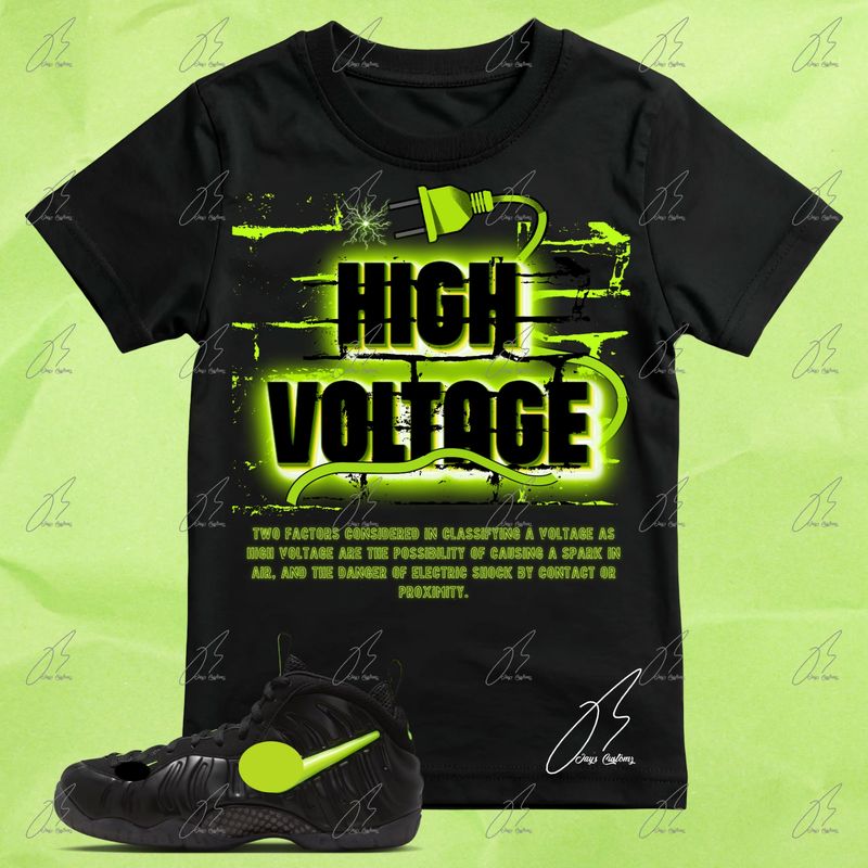 Air Foamposite One Pro Voltage Matching T-Shirt, Foam Sneaker Graphic Tee