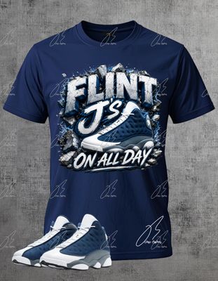 Jordan 13 Flint Matching T-Shirt, J's Sneaker Graphic Tee