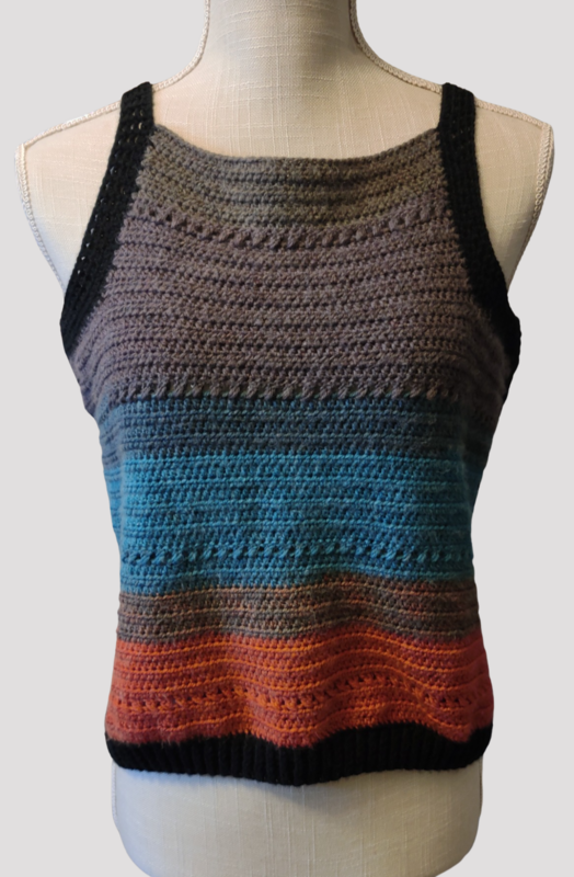 Reversible Crochet Multicolor Tank Top Made to Order