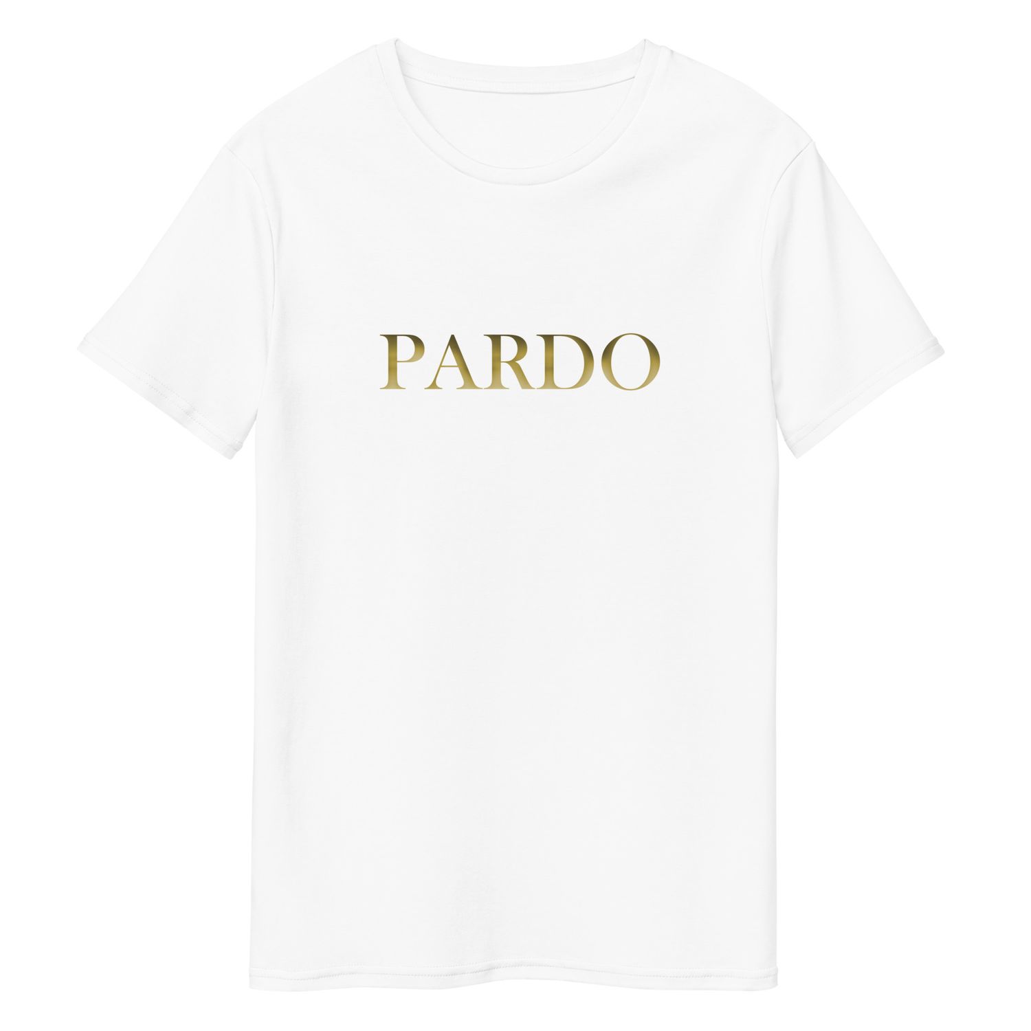 Remera Pardo Blanca con Estampado