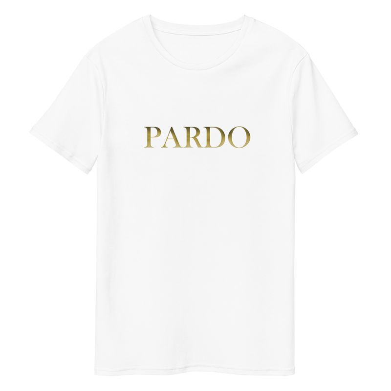 Remera Pardo Blanca con Estampado
