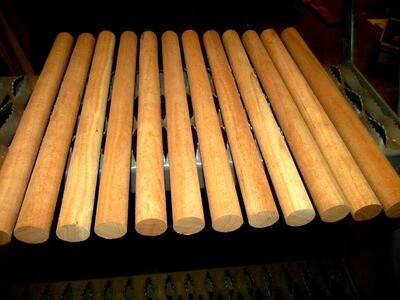 12 PIECES CHERRY DOWELS 12&quot; X 15/16&quot;