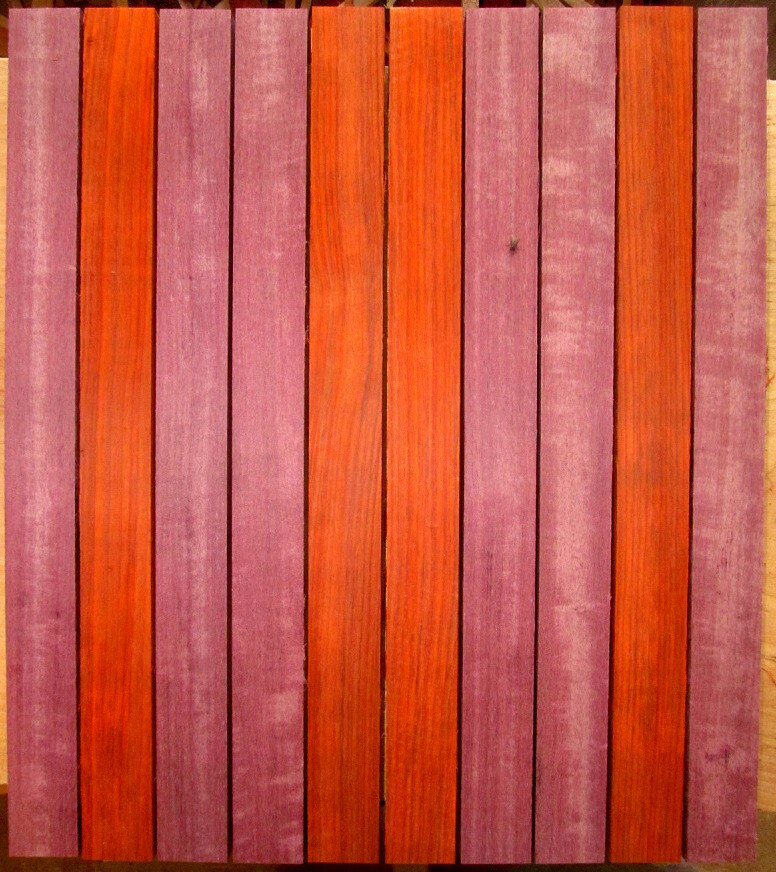 Purpleheart &amp; Padauk Cutting Board Lumber Kit 16&quot; x 2&quot; x 3/4&quot;