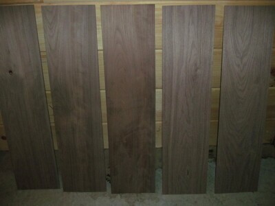 30 Kiln Dried, Sanded, Walnut Thins 12&quot; X 3&quot; X 1/4&quot;