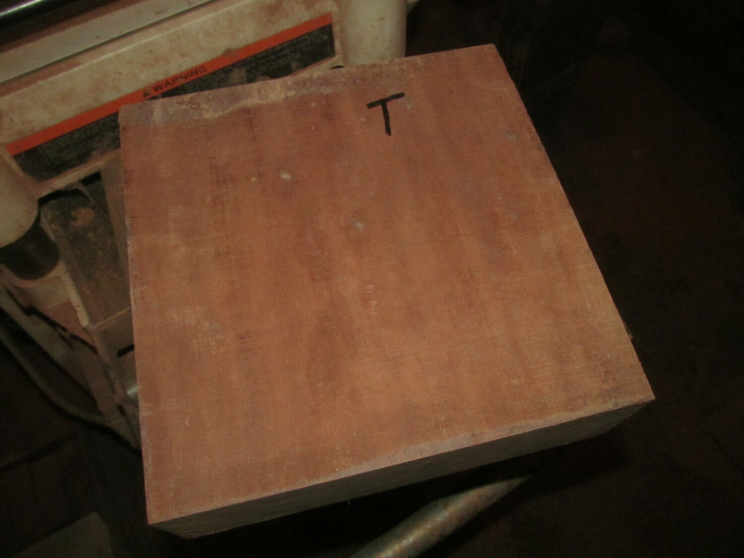 Large Kiln Dried Sapele Platter Blank 14&quot; X 14&quot; X 2&quot;