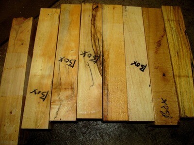 EIGHT BEAUTIFUL BOXELDER TURNING BLANKS 2&quot; X 2&quot; X 11&quot;