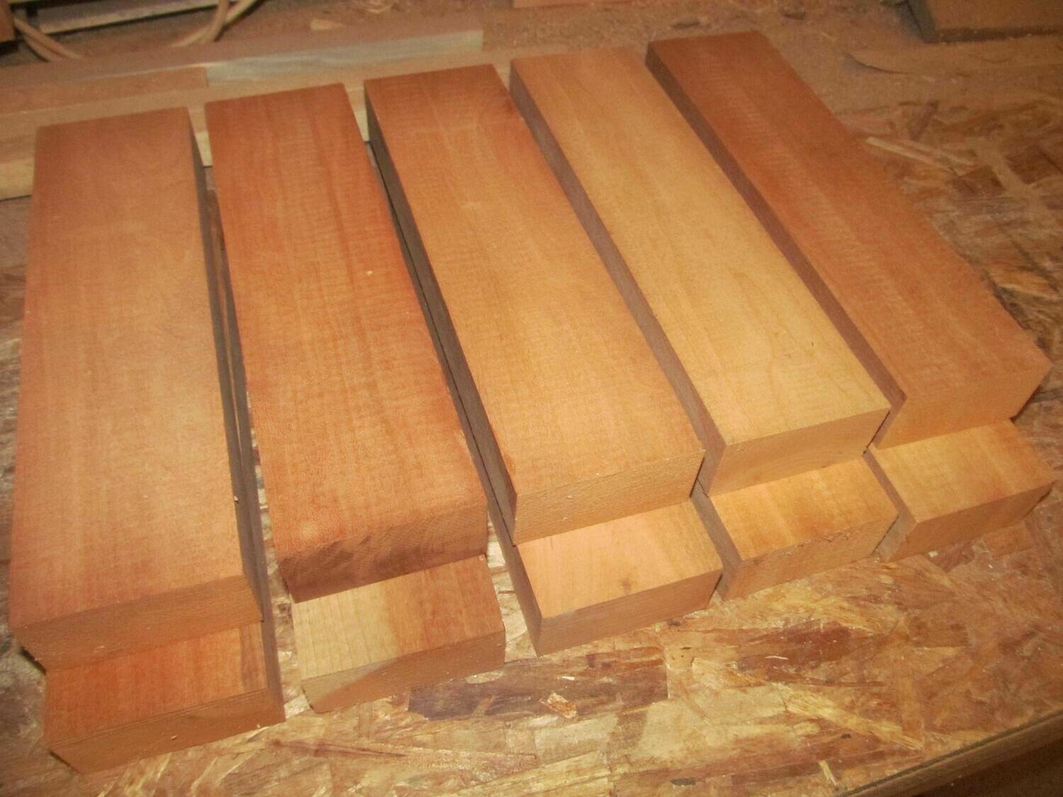 10 PIECES THICK S4S CHERRY 11 X 2 1/2 X 1 3/8&quot;