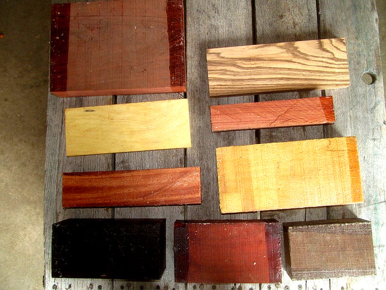 Large Box of Exotic and Domestic Wood Blanks