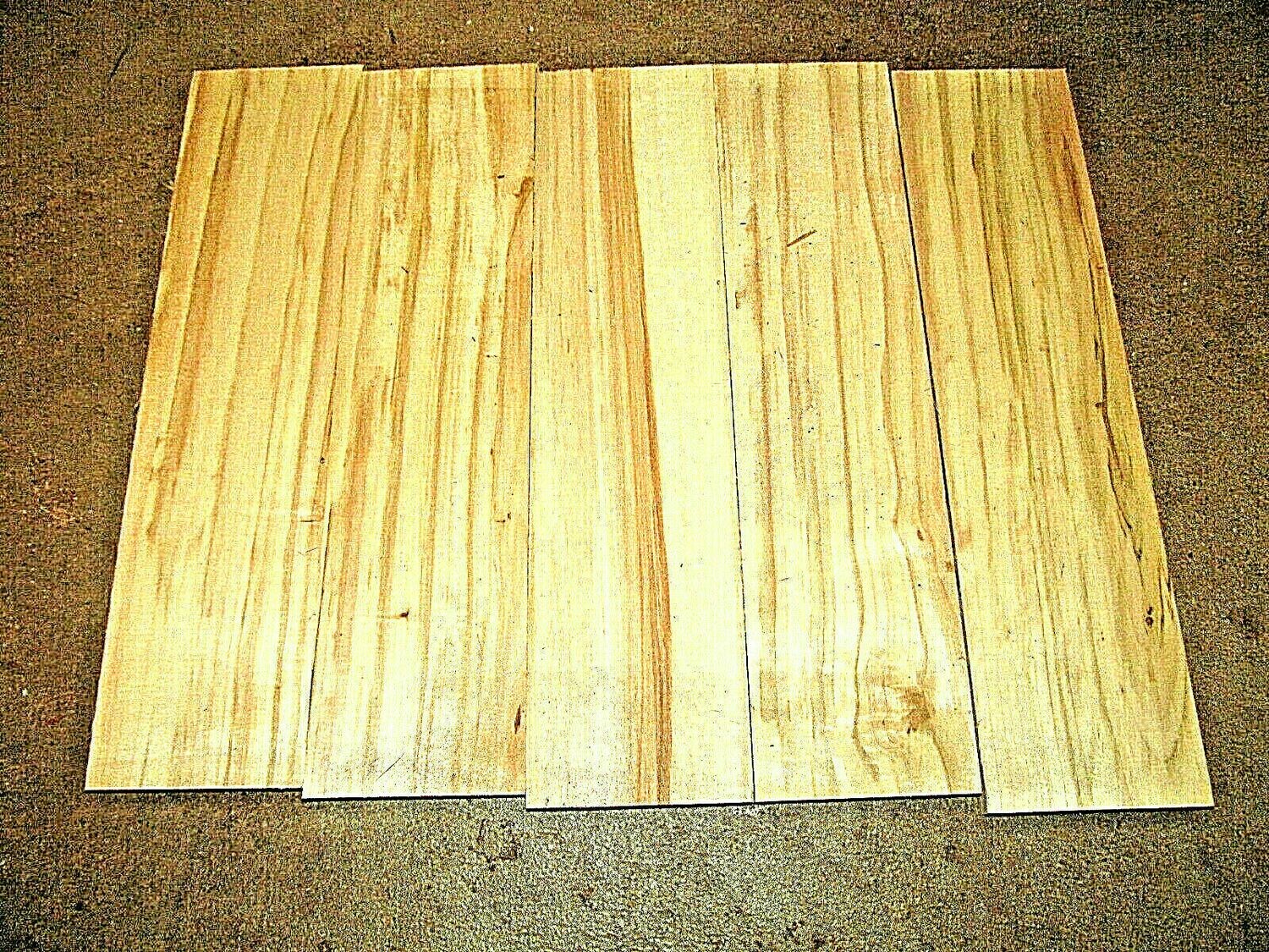 10 PIECES THIN, KILN DRIED, SANDED ASPEN 12&quot; X 3&quot; X 3/8&quot;