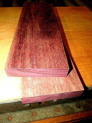 ONE (1) PREMIUM KILN DRIED SANDED PURPLEHEART LUMBER WOOD BLANKS 24&quot; X 4&quot; X 3/4&quot;