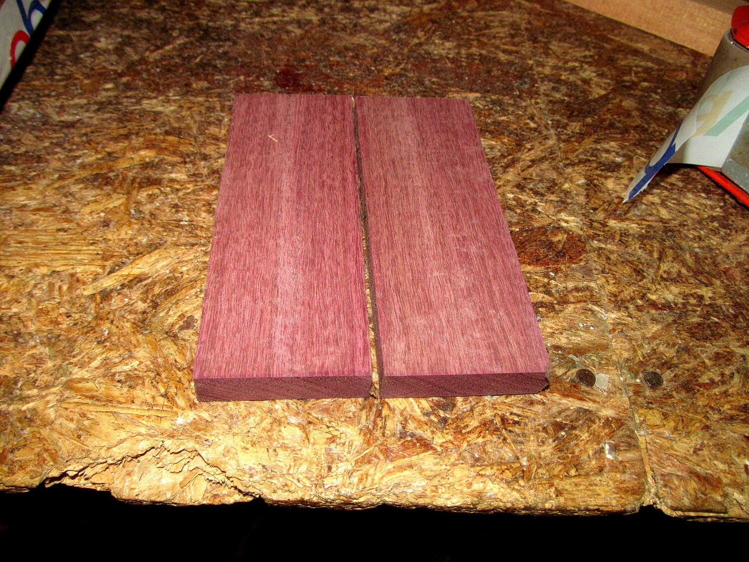 2 BEAUTIFUL EXOTIC KILN DRIED PURPLEHEART KNIFE SCALES ~6 X 2 X 1/2&quot;