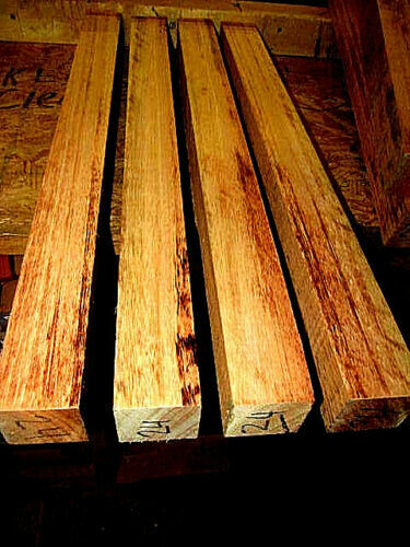 8 KD EXOTIC RED GRANDIS TURNING LATHE WOOD BLANK LUMBER 2 X 2 X 11&quot;