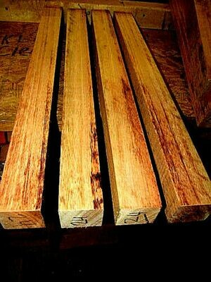 8 KD EXOTIC RED GRANDIS TURNING LATHE WOOD BLANK LUMBER 2 X 2 X 11&quot;
