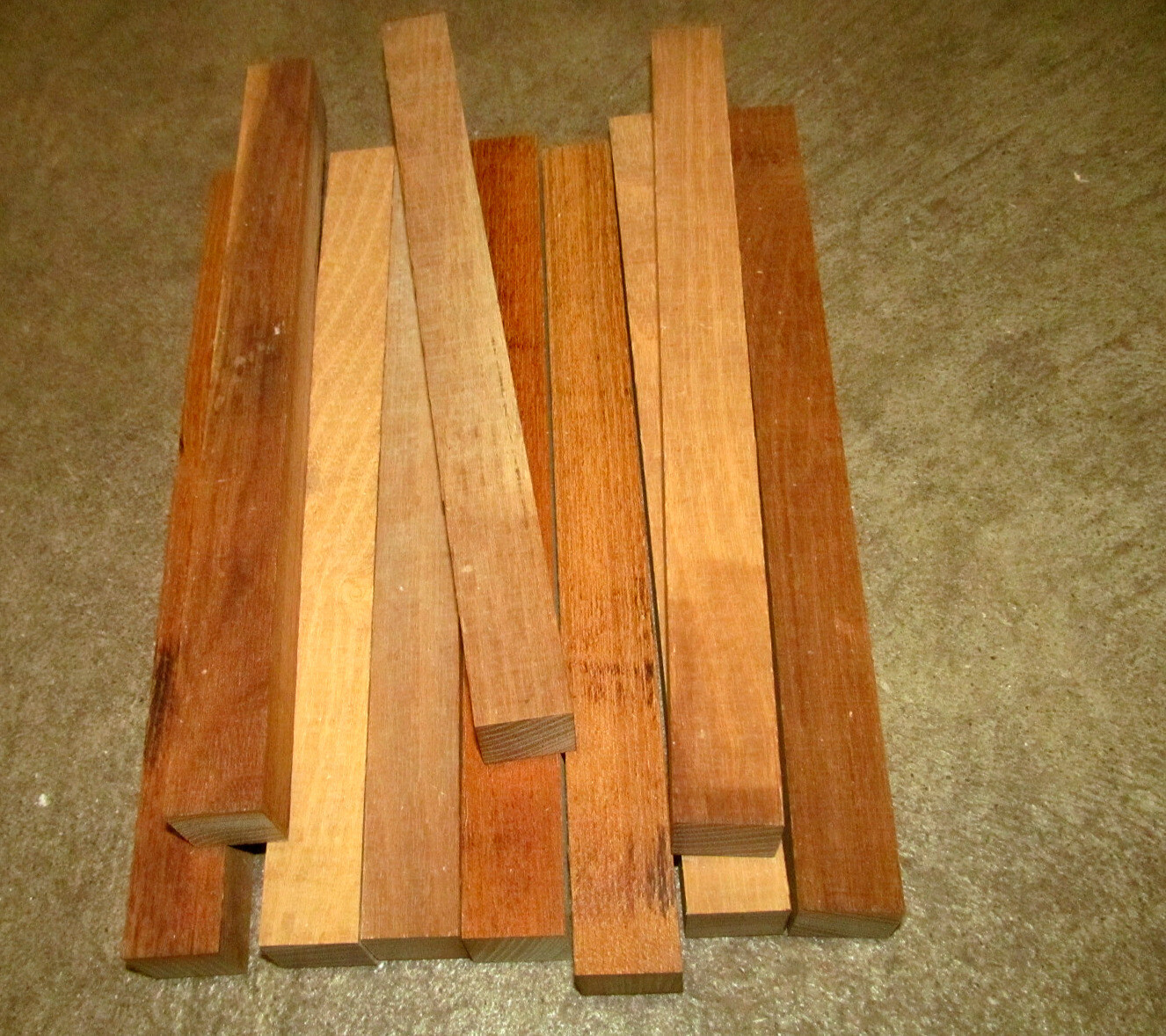 LOT 20 1 X 1 X 12&quot; LONG BLACK LOCUST TURNING LATHE PEN BLANKS LUMBER WOOD