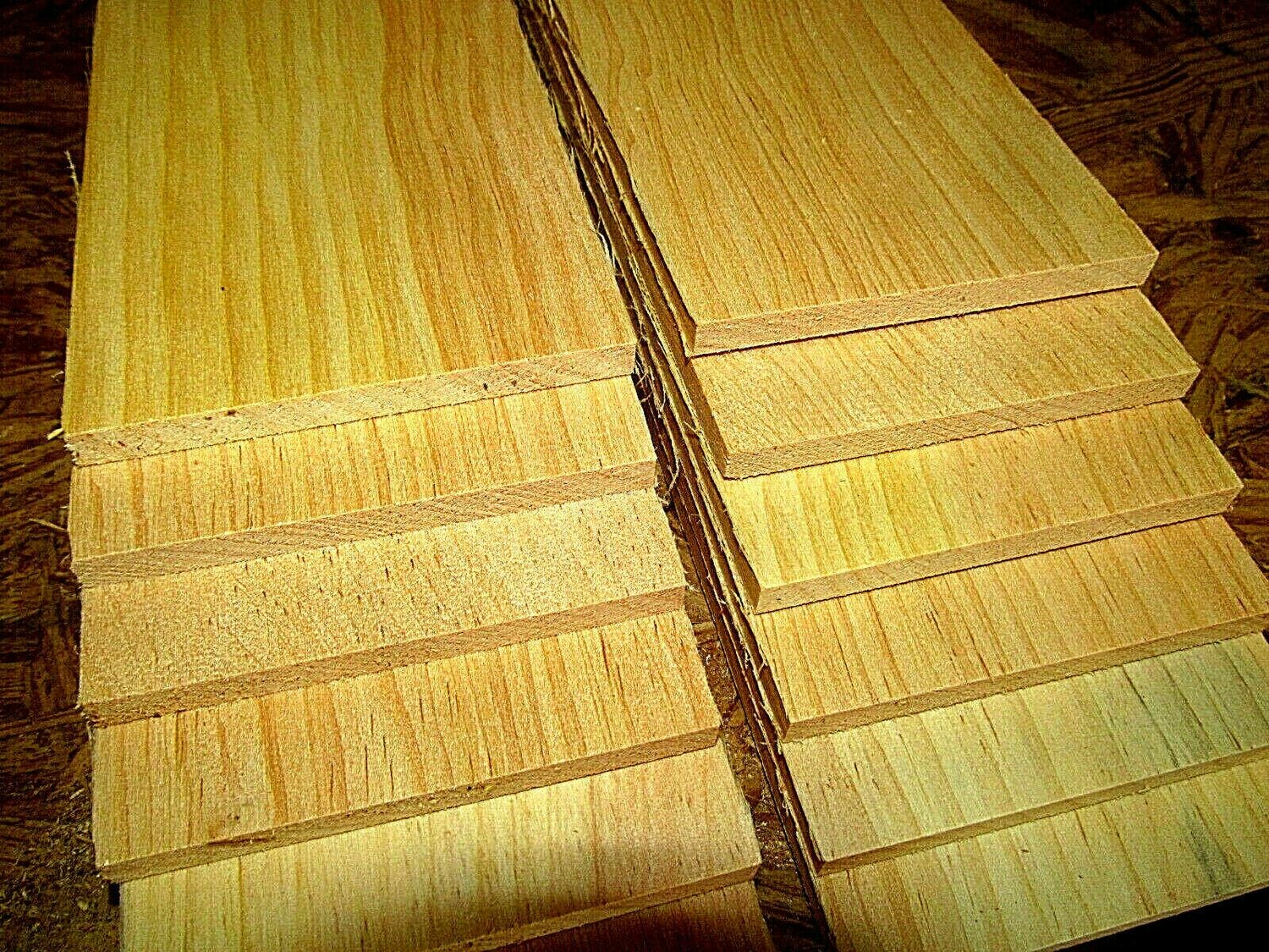 12 Pieces Thin KILN DRIED Sanded Clear PINE 12&quot; X 3&quot; X 1/4&quot; Lumber Wood