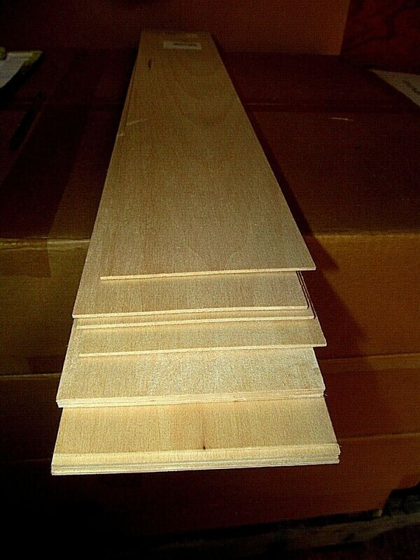 12 SHEETS THIN SANDED KILN DRIED BASSWOOD 24&quot; X 3&quot; X 1/16&quot; LUMBER WOOD VENEER