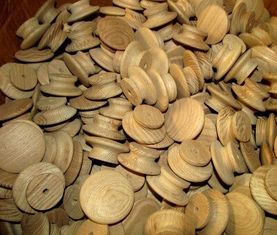 25 ASH UNFINISHED KNOBS / PULLS H