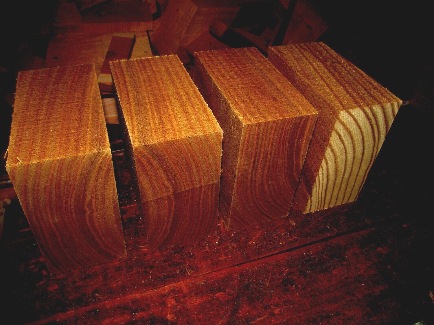 Four Catalpa Bowl Blanks 6&quot; X 6&quot; X 3&quot;