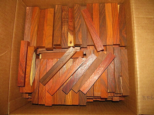 FIVE (5) PIECES BEAUTIFUL KILN DRIED COCOBOLO PEN LATHE BLANKS 5&quot; X 3/4&quot; X 3/4&quot;