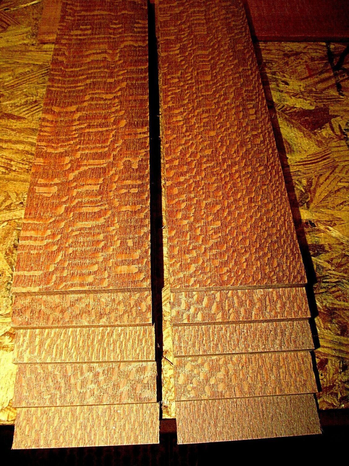 10 Kiln Dried Sanded Leopardwood Thins 12&quot; X 3&quot; X 1/8&quot;