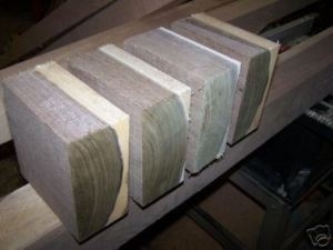 4 BEAUTIFUL BLACK WALNUT BOWL BLANKS 6&quot; X 6&quot; X 3&quot;