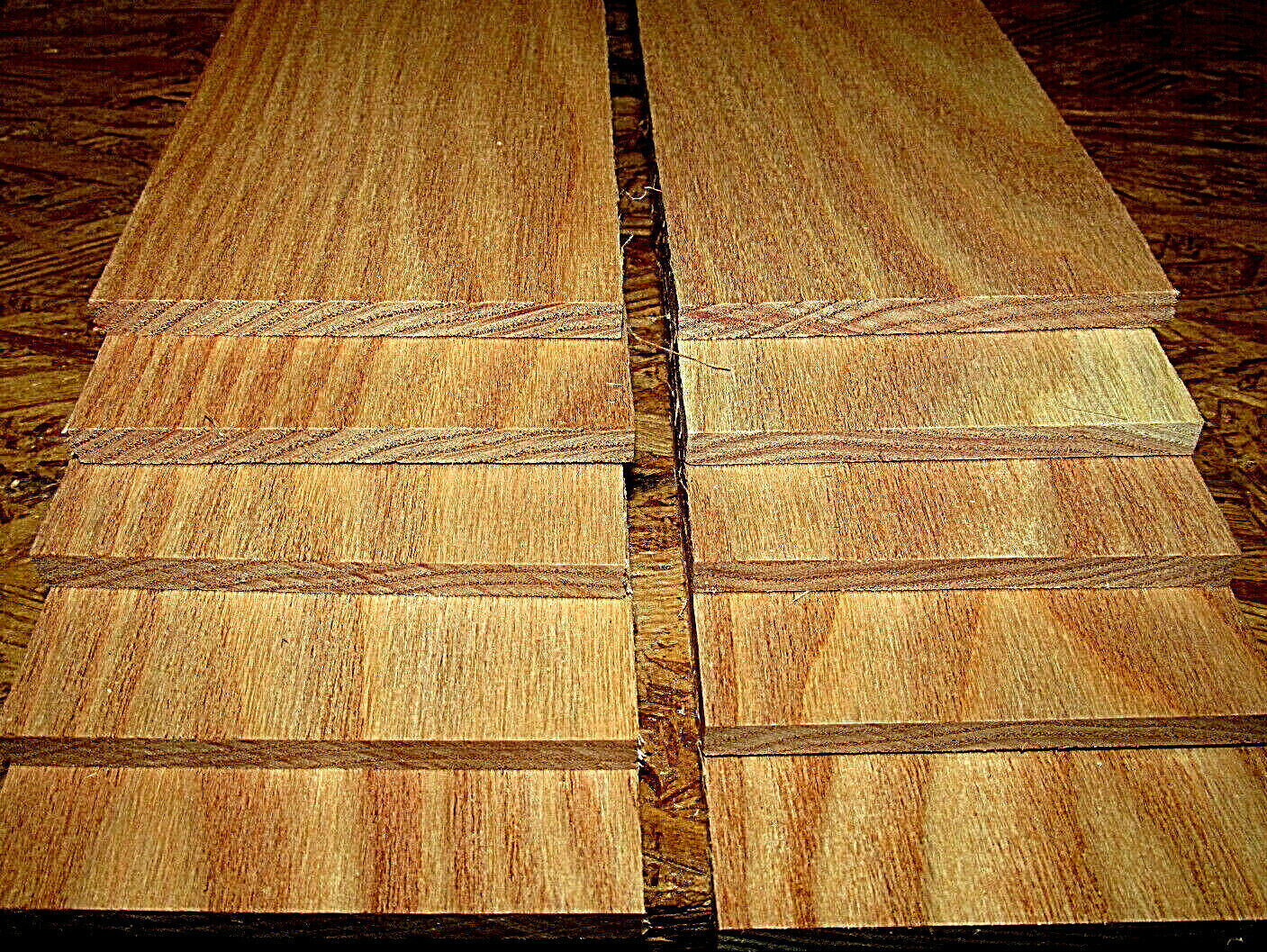 10 PIECES BEAUTIFUL THIN SANDED KENTUCKY COFFEE TREE LUMBER WOOD 12&quot; X 3&quot; X 1/4&quot;