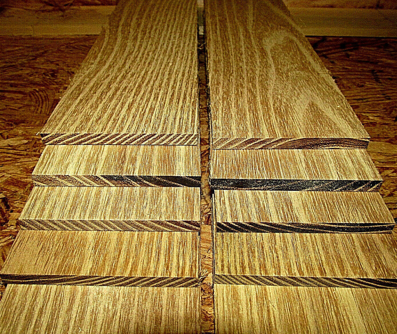 10 PIECES BEAUTIFUL THIN SANDED BLACK LOCUST LUMBER WOOD 12&quot; X 3&quot; X 1/4&quot;