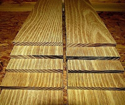 10 PIECES BEAUTIFUL THIN SANDED BLACK LOCUST LUMBER WOOD 12&quot; X 3&quot; X 1/4&quot;