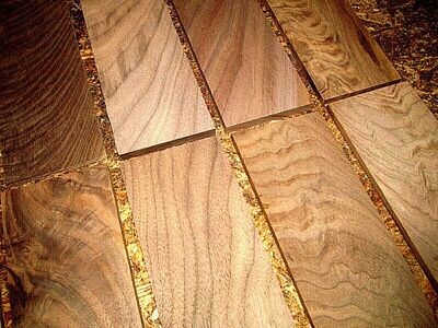 10 THIN KILN DRIED SANDED FIGURED THIN WALNUT 12&quot; X 3&quot; X 1/4&quot; LUMBER WOOD