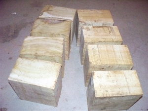 6 POPLAR BOWL BLANKS 5&quot; X 5&quot; X 3&quot;