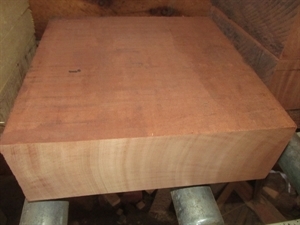 Large Kiln Dried Sapele Bowl Blank 10&quot; X 10&quot; X 4&quot;