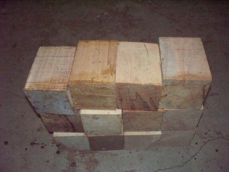 12 MAPLE BOTTLE STOPPERS 3 X 3 X 4
